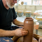 Ben Brierley working at Lougborough University